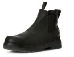 Men's Ariat Chelsea Waterproof Carbon Toe Black Work Boot