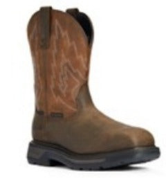 Men's Ariat Big Rig Waterproof Composite Toe Dark Brown Work Boot