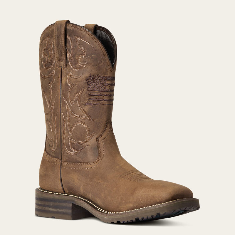 Ariat Men's Hybrid Patriot Waterproof Western Boot