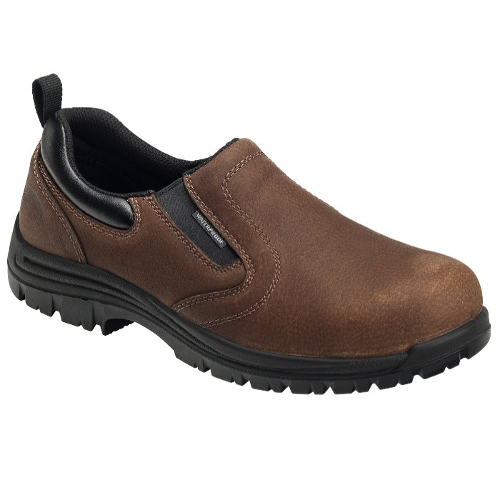 Men's Avenger Foreman Waterproof Composite Toe Slip-On Brown Work Boot