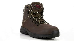 Women's Avenger Mid 6 inch EH Waterproof Aluminum Toe Brown Work Boot