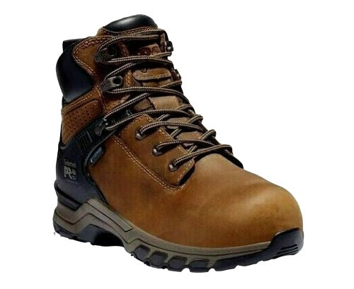Women's Timberland 6 in Hypercharge Waterproof Composite Toe Brown Work Boot