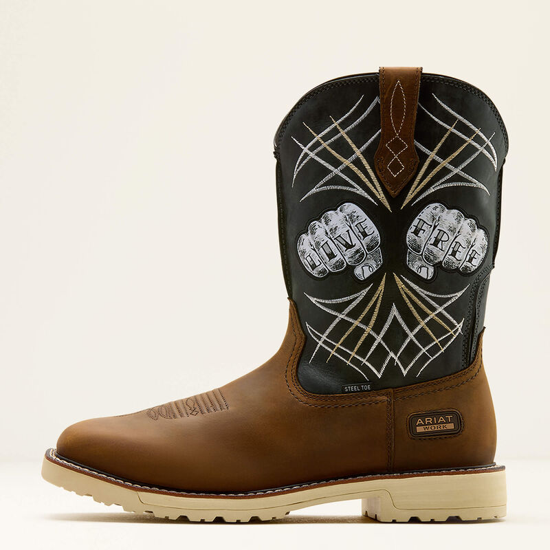 Ariat Men's Activator Live Free Wide Square Toe Steel Toe Work Boot