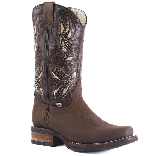 RockinLeather Men's Chocolate Crater Western Boot