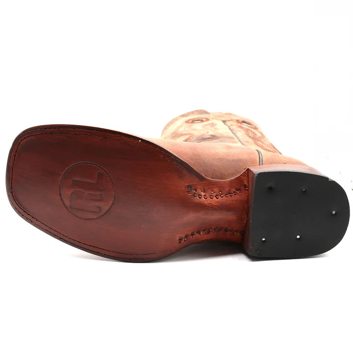 Bota vaquera RockinLeather Mad Dog de piel de vaca para hombre