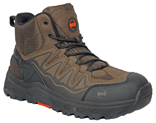 Hoss Eric Hi Brown Aluminum Toe