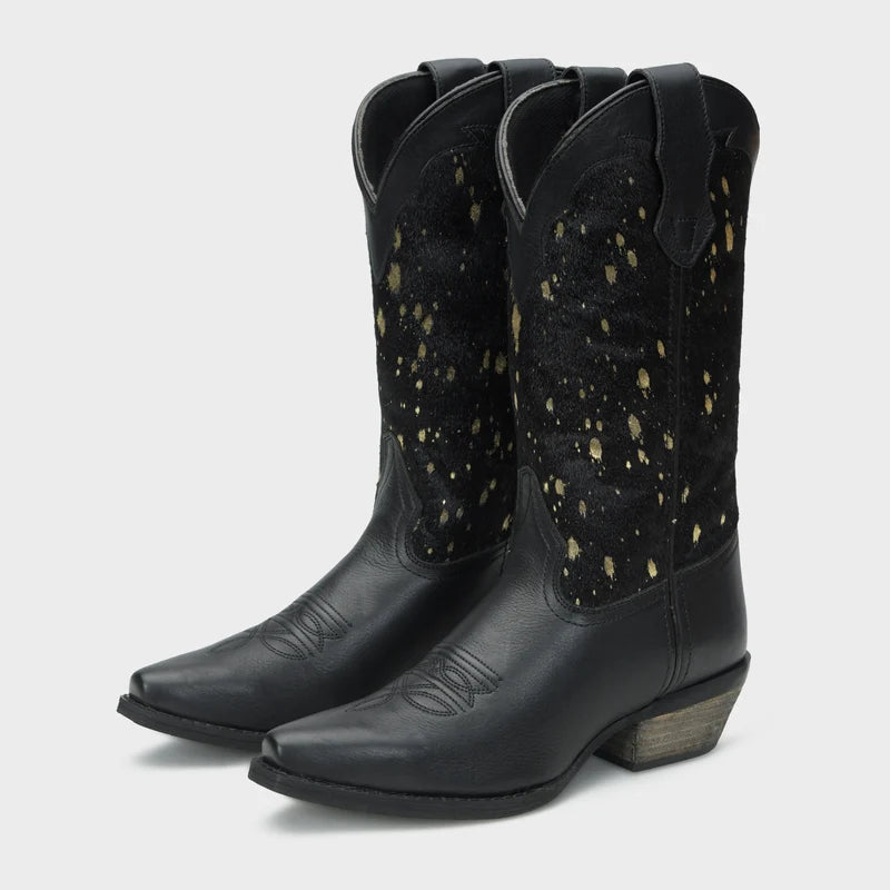 Rawhide Betty Ladies 11" Black Hair On Western