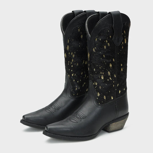 Rawhide Betty Ladies 11" Black Hair On Western