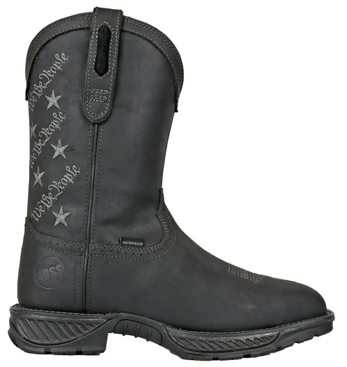 Hoss We the People Black Pull-On Western Composite Toe