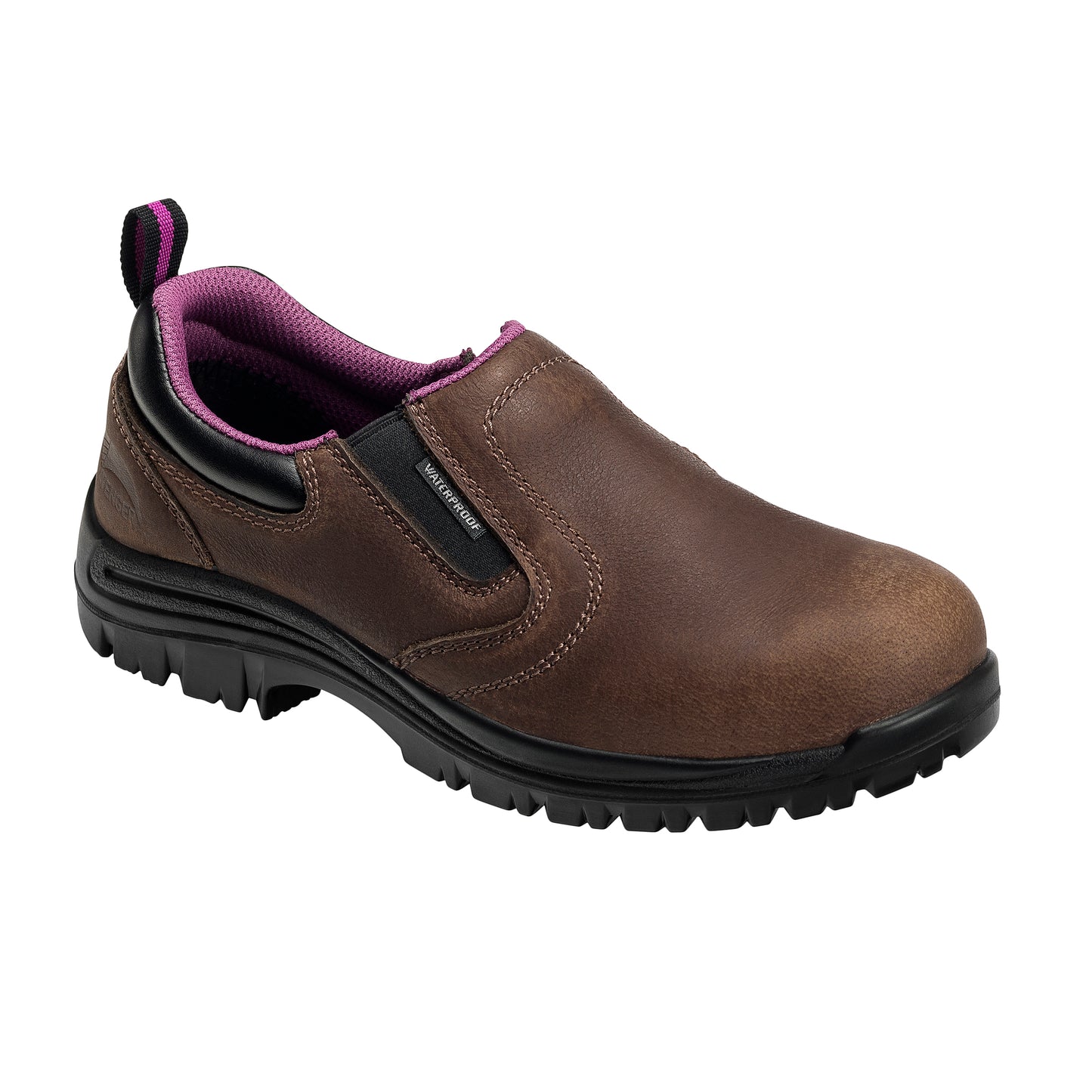 Avenger Women's Foreman Slip-on Brown Composite toe