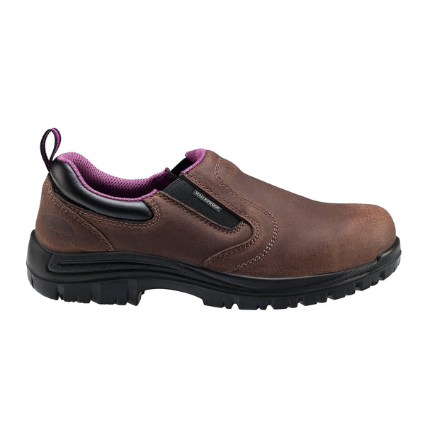 Avenger Women's Foreman Slip-on Brown Composite toe