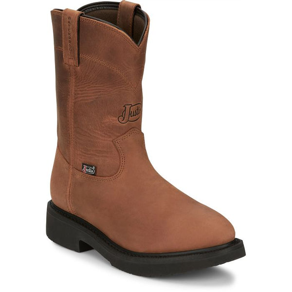 Justin Round-Up 10" Waterproof Soft Toe