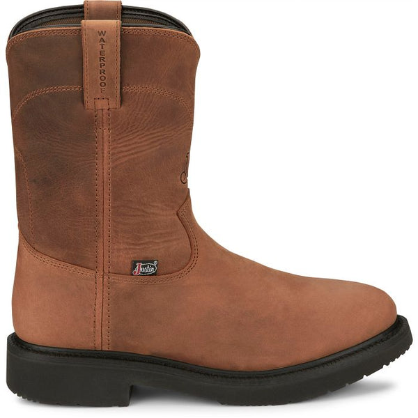 Justin Round-Up 10" Waterproof Soft Toe