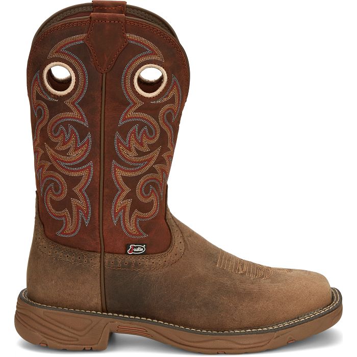 Bota de trabajo vaquera Justin Rush de 11 pulgadas para hombre