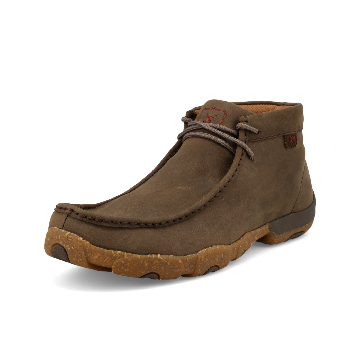 Mocasines de conducción Chukka Shitake con punta blanda para hombre Twisted X