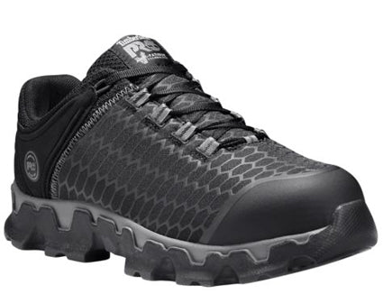 Men's Timberland Powertrain Sport Alloy Toe Black Work Shoes