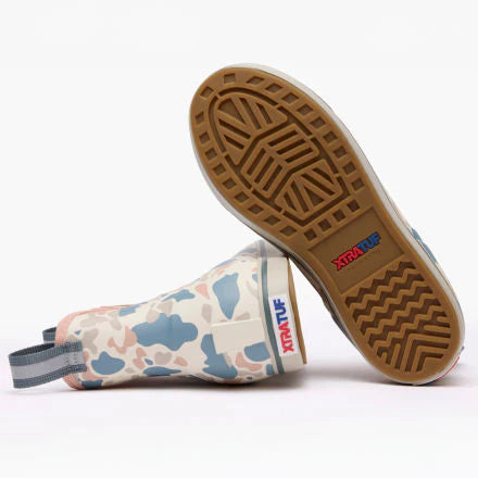 Xtratuf Women's 6" Ankle Deck Boot Ivory Duck Camo