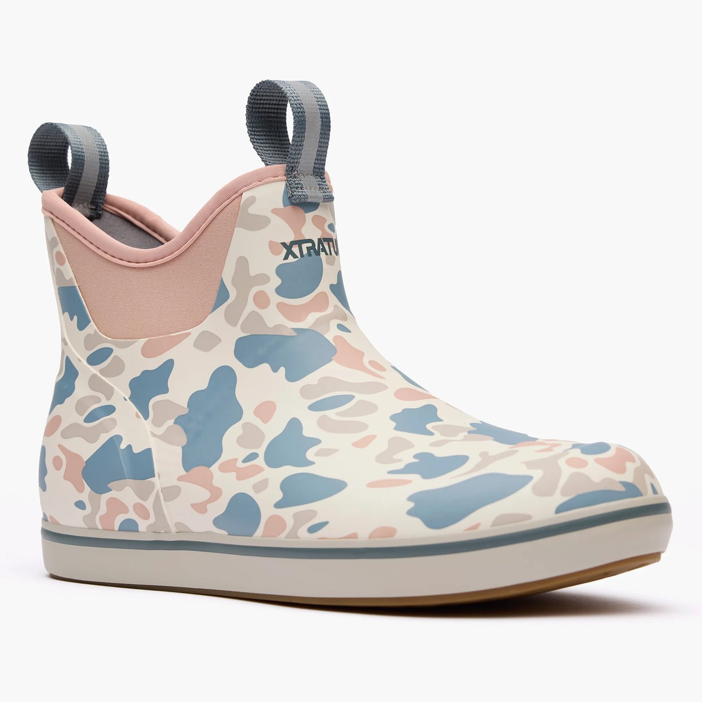 Xtratuf Women's 6" Ankle Deck Boot Ivory Duck Camo