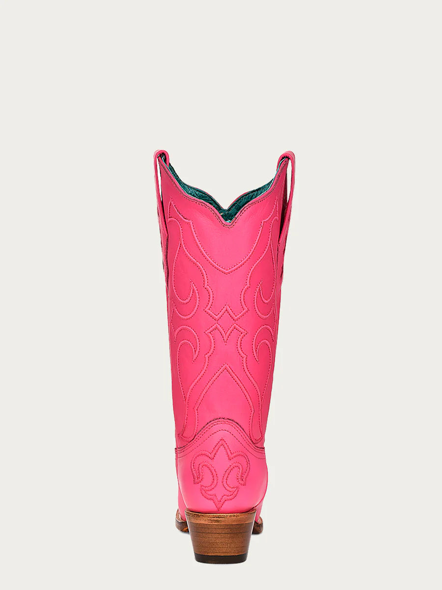 Corral Fushia Embroidery Snip Toe